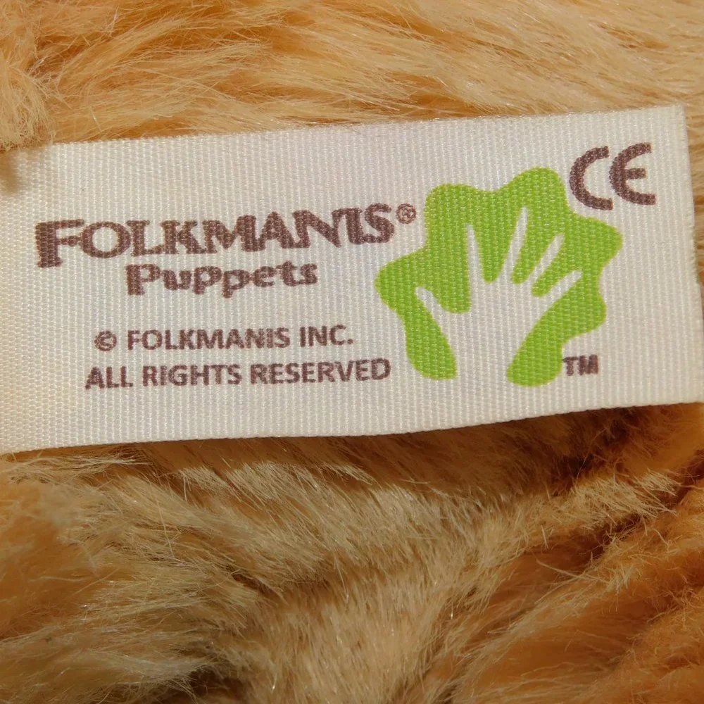 Folkmanis Golden Retriever Dog Puppy  Plush full body Hand Puppet - Picture 5 of 6